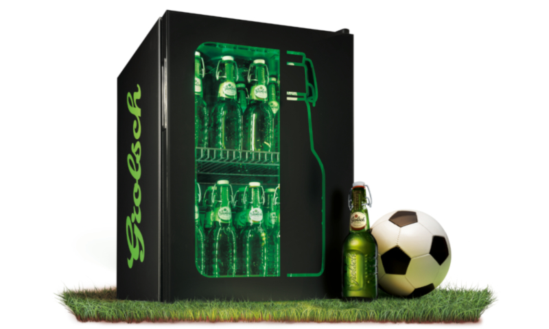 Grolsch beugelkoelkast voor EK